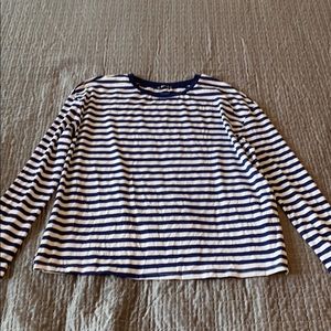 navy striped tee